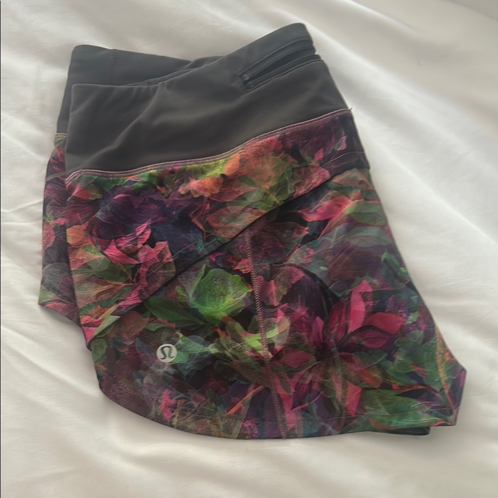 lululemon athletica Gray Asymmetrical Mini Skirt
